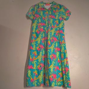 Key West Vibrant Seahorse Sea Star Dress 💚